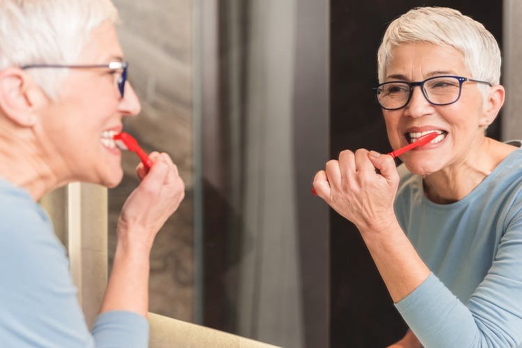 woman relearning activities of daily living after stroke