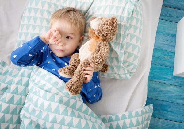 child with cerebral palsy experiencing sleep problems due to spasticity
