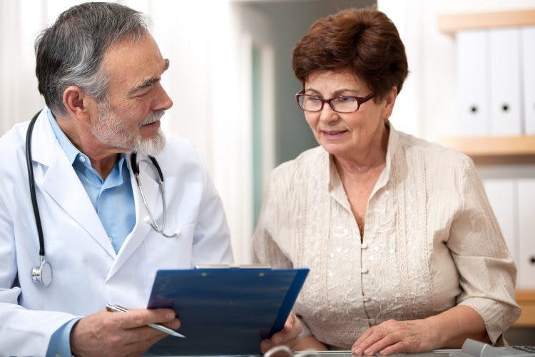 doctor and stroke patient discussing whether can stroke be cured