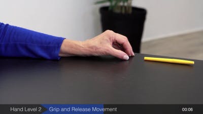 ejercicio de la mano hemipléjica posición media