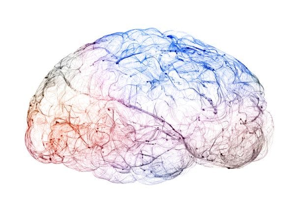 illustration of brain synapses that resembles natural healing in the brain