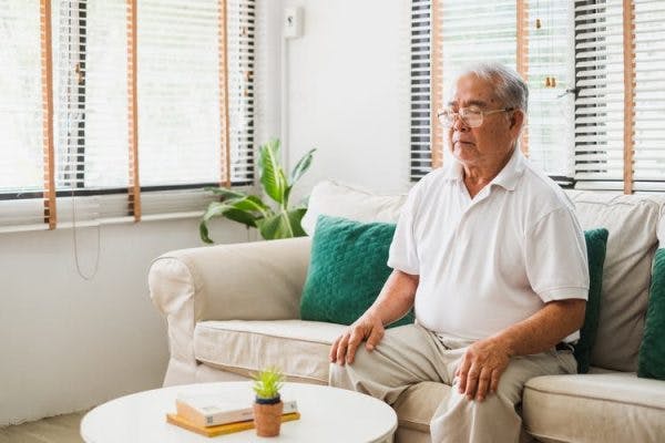 survivor engaging in mental practice for stroke recovery
