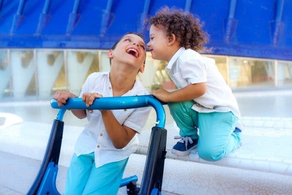 child with spastic cp using walker