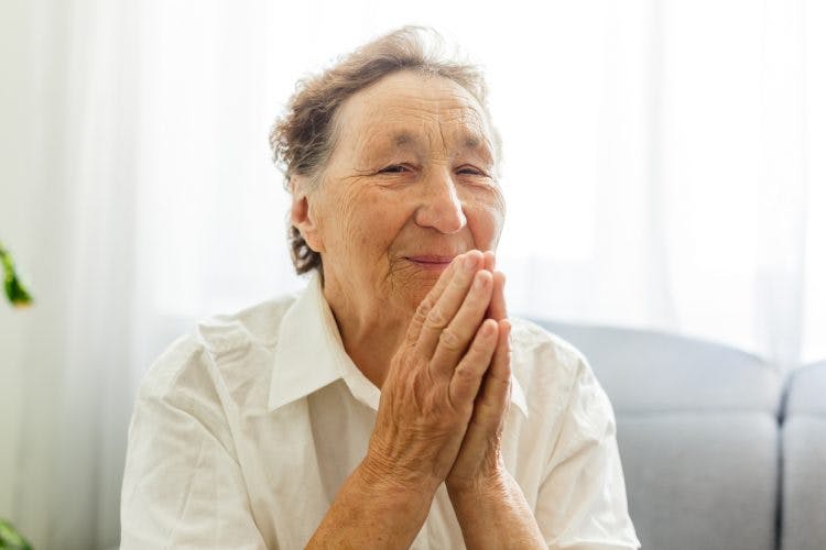 happy patient recovering from neuropathy after stroke